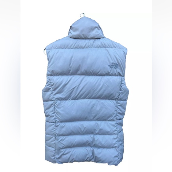 The North Face Aconcagua Down Vest 550 fill Womens Size Small Norway Gray - Picture 2 of 10